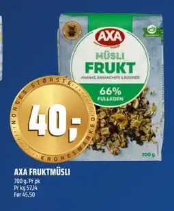 Coop Obs AXA FRUKTMÜSLI tilbud