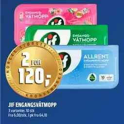 Coop Obs JIF ENGANGSVÅTMOPP tilbud