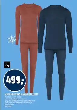 Coop Obs MJUK 2-DELT 100 % MERINO ULLSETT tilbud