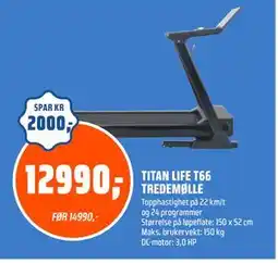 Coop Obs TITAN LIFE T66 TREDEMØLLE tilbud