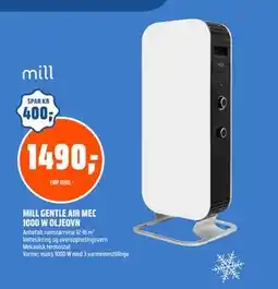 Coop Obs MILL GENTLE AIR MEC 1000 W OLJEOVN tilbud