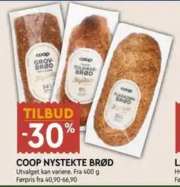 Coop Mega COOP NYSTEKTE BRØD tilbud