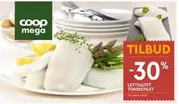 Coop Mega LETTSALTET TORSKEFILET tilbud