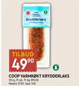 Coop Mega COOP VARMRØKT KRYDDERLAKS tilbud