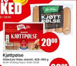 Spar Kjøttpølse tilbud