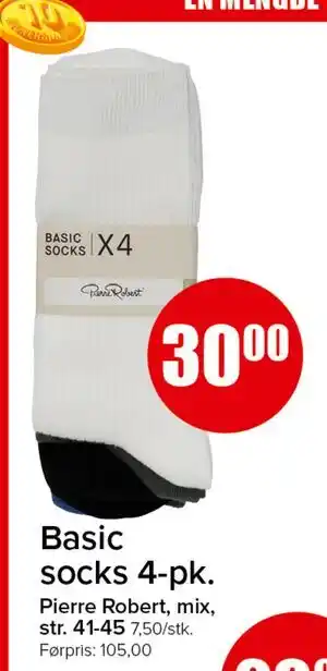 Spar Basic socks 4-pk tilbud