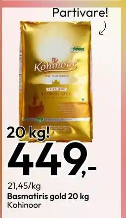 Gigaboks Basmatiris gold 20 kg tilbud