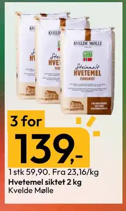 Gigaboks Hvetemel siktet 2 kg tilbud