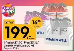 Gigaboks Vitamin Well 12 x 500 ml tilbud