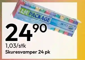 Gigaboks Skuresvamper 24 pk tilbud