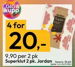 Gigaboks Superklut 2 pk. Jordan tilbud