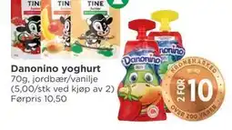 Meny Danonino yoghurt tilbud