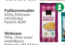 Meny Fullkornsnudler tilbud