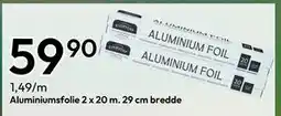 Gigaboks Aluminiumsfolie 2 x 20 m. 29 cm bredde tilbud