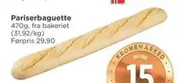 Meny Pariserbaguette tilbud