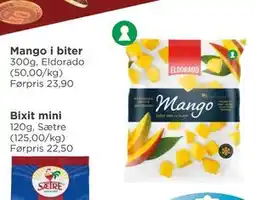 Meny Mango i biter tilbud