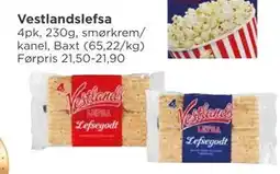 Meny Vestlandslefsa tilbud