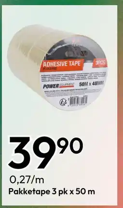 Gigaboks Pakketape 3 pk x 50 m tilbud