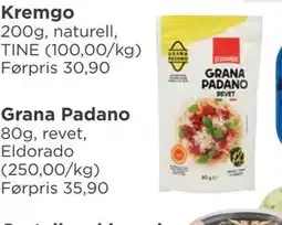 Meny Grana Padano tilbud