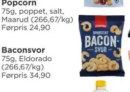 Meny Baconsvor tilbud
