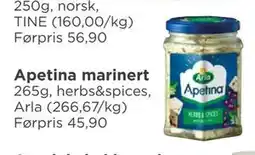 Meny Apetina marinert tilbud