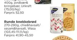 Meny Runde knekkebrød tilbud