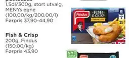 Meny Fish & Crisp tilbud