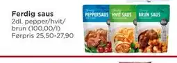 Meny Ferdig saus tilbud