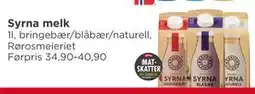 Meny Syrna melk tilbud