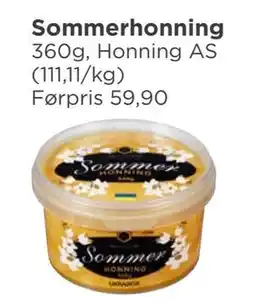 Meny Sommerhonning tilbud