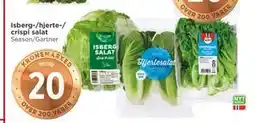 Meny Isberg-/hjerte-/ crispi salat tilbud