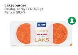 Meny Lakseburger tilbud