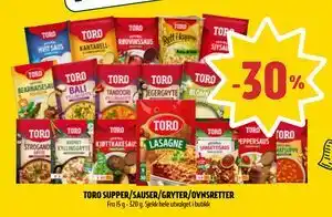 TORO SUPPER/SAUSER/GRYTER/OVNSRETTER