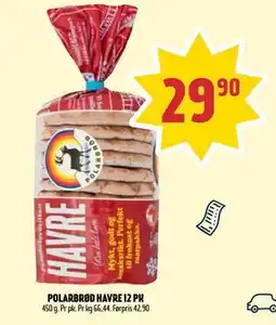 Coop Prix POLARBRØD HAVRE 12 PK tilbud