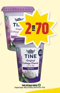 Coop Prix TINE COTTAGE CHEESE tilbud