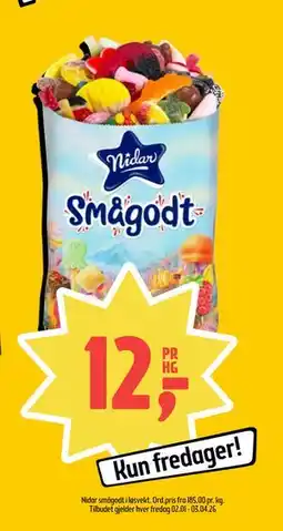 Coop Prix Nidar smågodt i løsvekt tilbud