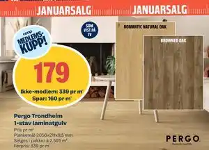 Pergo Trondheim 1-stav laminatgulv