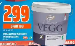 Obs Bygg INFRA CLASSIC 01/HELMATT INTERIØRMALING tilbud