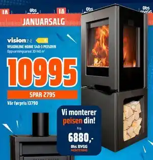 Obs Bygg VISIONLINE HOME S40-3 PEISOVN tilbud