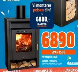 Obs Bygg ASGÅRD 2 PEISOVN tilbud