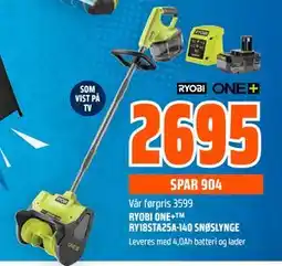 Obs Bygg RYOBI ONE+ RY18STA25A-140 tilbud