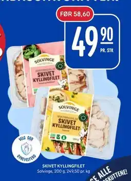 Rema 1000 SKIVET KYLLINGFILET tilbud
