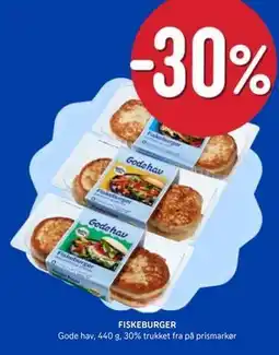 Rema 1000 FISKEBURGER tilbud