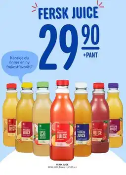Rema 1000 FERSK JUICE tilbud