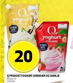 Bunnpris Q FROKOSTYOGHURT JORDBÆR OG VANILJE tilbud