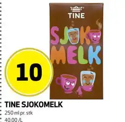 Bunnpris TINE SJOKOMELK tilbud