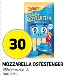 Bunnpris MOZZARELLA OSTESTENGER tilbud