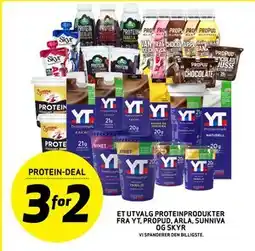 Bunnpris ET UTVALG PROTEINPRODUKTER FRA YT, PROPUD, ARLA, SUNNIVA OG SKYR tilbud