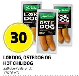 Bunnpris Løkdod, Ostedog og Hot Chilidog tilbud