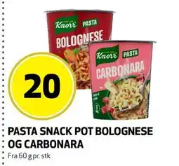 Bunnpris PASTA SNACK POT BOLOGNESE OG CARBONARA tilbud
